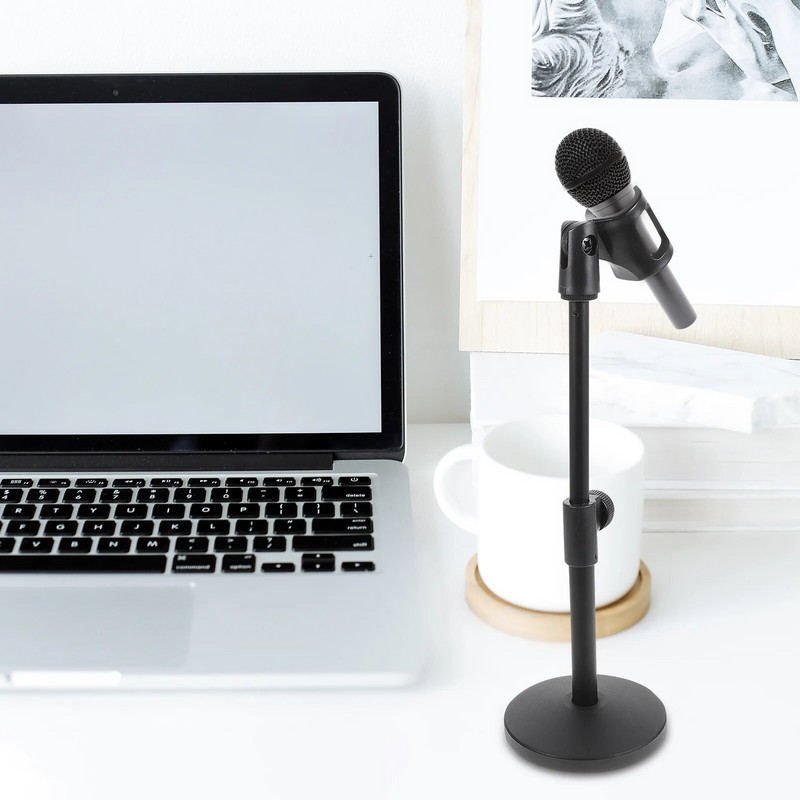Stalinio mikrofono stovas Teleskopinis stalinio mikrofono laikiklis, skirtas namų studijai
