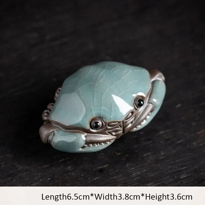 2023 m. Ge krosnyje Krekingo glazūra Krabų arbata Žaisti rankų darbo Kongfu arbata augintinio papuošimas Kinų arbatos stalo arbatos ceremonijos priedai Arbatos gyvūnėlis