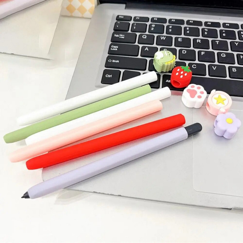 Kawaii Mieli minkšti silikoniniai dėklai, skirti Samsung S6 Lite S7 S8 S7+ S8+ Tablet Touch Pen Stylus Cover Apsauginis dėklas nuo kritimo
