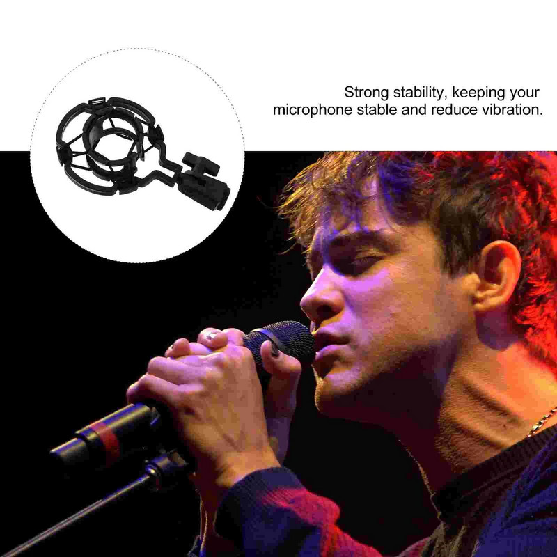 Mikrofon ütős rögzítő kapocs Univerzális lengéscsillapító rögzítő rezgéscsillapító felfüggesztés tartóhoz, asztali műanyag