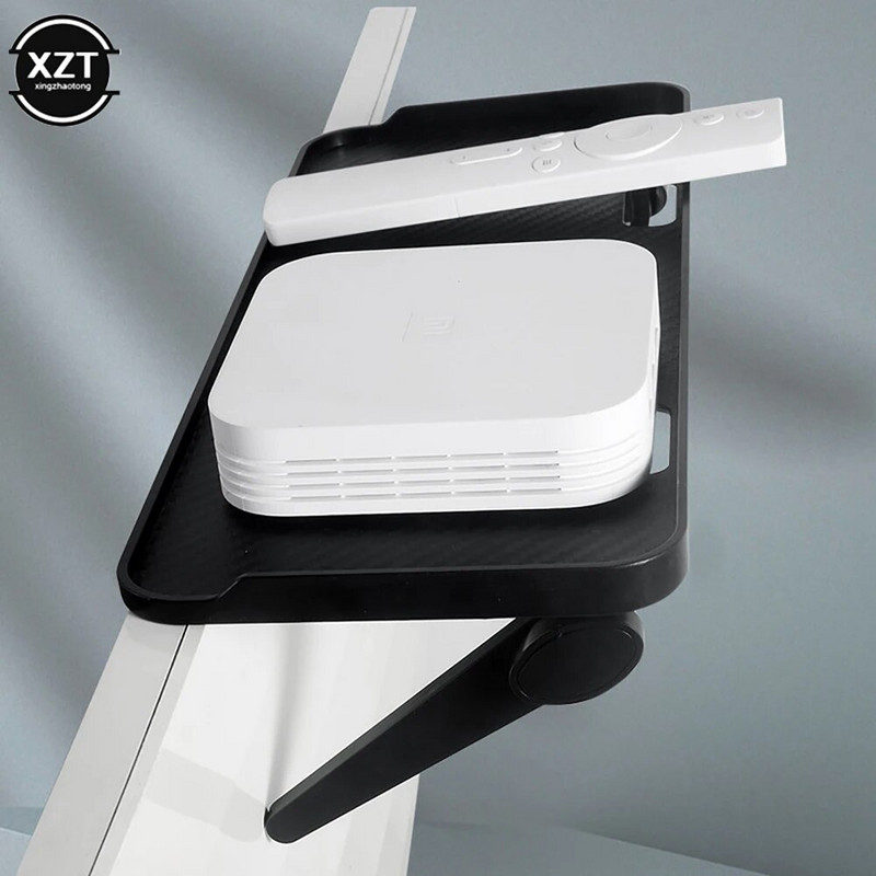 Ρυθμιζόμενη οθόνη τηλεόρασης επάνω ράφι Οθόνη υπολογιστή Επιτραπέζια οθόνη επάνω ράφι αποθήκευσης TV Media Box Router Rack Rack Home Organizer