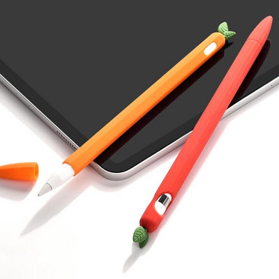 Silikoonist kaitseümbris Apple Pencil 1 jaoks 2. pliiatsi otsaga Stylus pliiatsi kattega kaitseümbris Apple Pencil 2 jaoks pliiatsi 1 jaoks 2