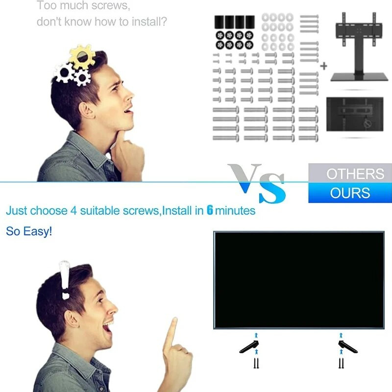 32–65 colių universalus televizorius