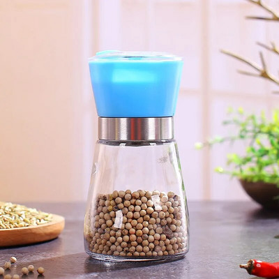 Naujo stiliaus juodųjų pipirų malūnėlis rankinis malimo butelis Universalus prieskonių butelis stiklo keramikos šerdies pipirų malūnėlis