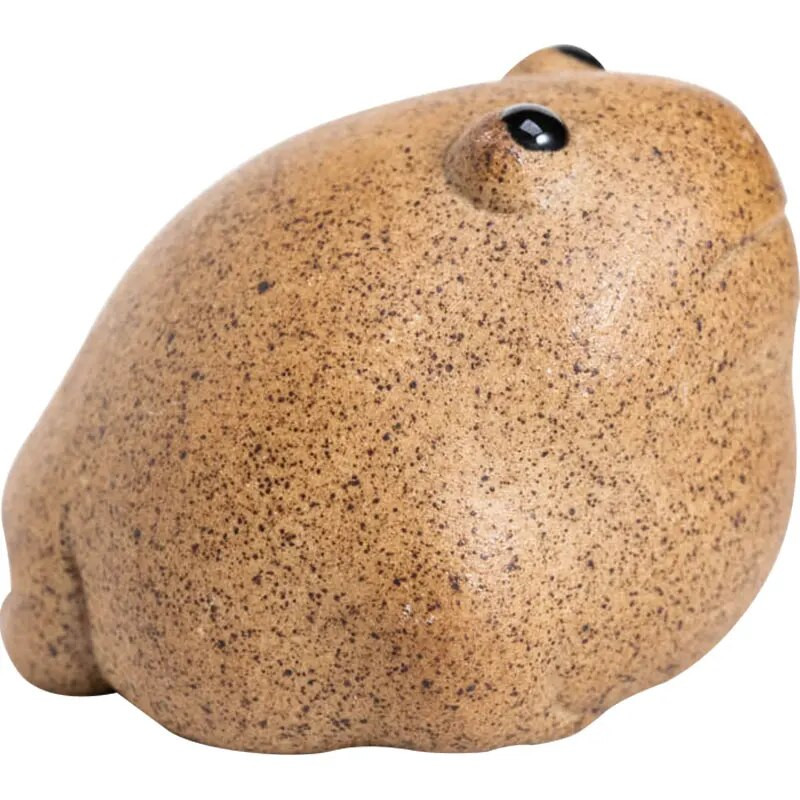 5 cm Lucky Frog Tea Pet Zen arbatos rinkinys Stambios keramikos porcelianas Rankų darbo kinų gyvūnas mielas modernaus stiliaus namų dekoras