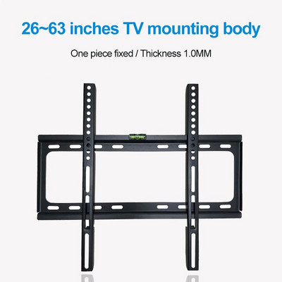 26-63 инча 35 кг плазмена стойка за стенен телевизор Oled с включено ниво, универсален LED LCD телевизор с удебелена стоманена плоча, държач за екран