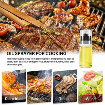 HOT SALE Oil Sprayer For Cooking, Olive Oil Sprayer Mister For Cooking Επαναγεμιζόμενος διανομέας Ξυδιού με λάδι για Ψήσιμο BBQ