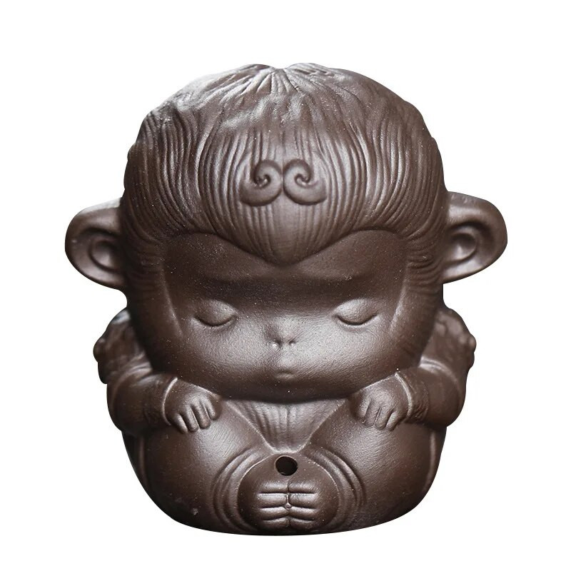 1 vnt Purpurinio molio Miela beždžionės figūrėlės puošmena Maži arbatos augintiniai Boutique Arbatos stalo dekoravimas arbatos rinkinys Amatai