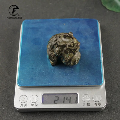 Tiszta réz Pixiu Dísz Lucky Feng Shui Dekorációk Kézművesség Bronz Állat Miniatűr figura Otthoni irodai dekorációs kiegészítők