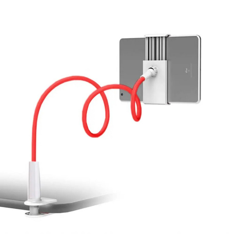 Universalus Lazy telefono laikiklis Visiškai naujas nešiojamas 360° pasukamas PVC žarnos laikiklis, tinkantis mobiliesiems telefonams, planšetiniams kompiuteriams, MP3, GPS