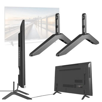 Универсална стойка за телевизор Основа за маса Крака за телевизор Vizio Samsung LG TCL Hisense Телевизор с винтове Лесно инсталиране Лесно използване