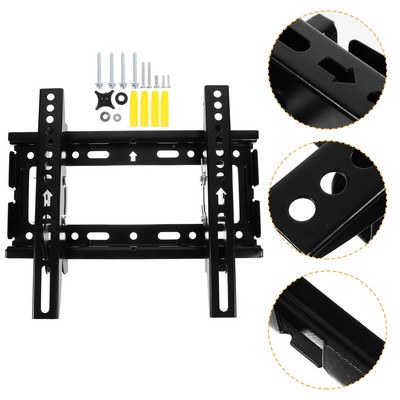 Televizoriaus stovai prie sienos tvirtinamo laikiklio ekrano Universalūs geležies tvirtinimo kronšteinai