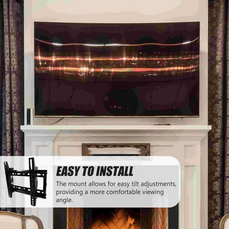 Televizoriaus stovai prie sienos tvirtinamo laikiklio ekrano Universalūs geležies tvirtinimo kronšteinai