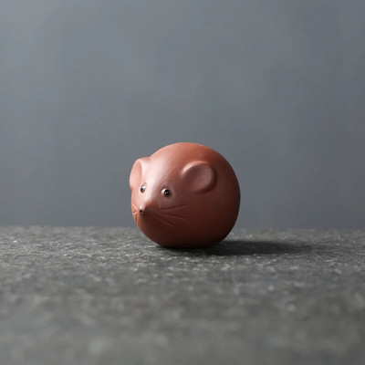 Kūrybiškumas Rankų darbo purpurinė molio arbata augintinė Miela pelė Statulėlė Papuošalai Gyvūnų Arbata Figūrėlės Amatai Namų arbatos stalo dekoravimas