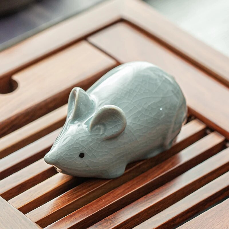 Ceai din ceramică Ornamente pentru animale de companie Mic zodiac chinezesc Figurină de ceai cu vârful degetelor Boutique Acasă Accesorii de decorare pentru ceremonia de ceai