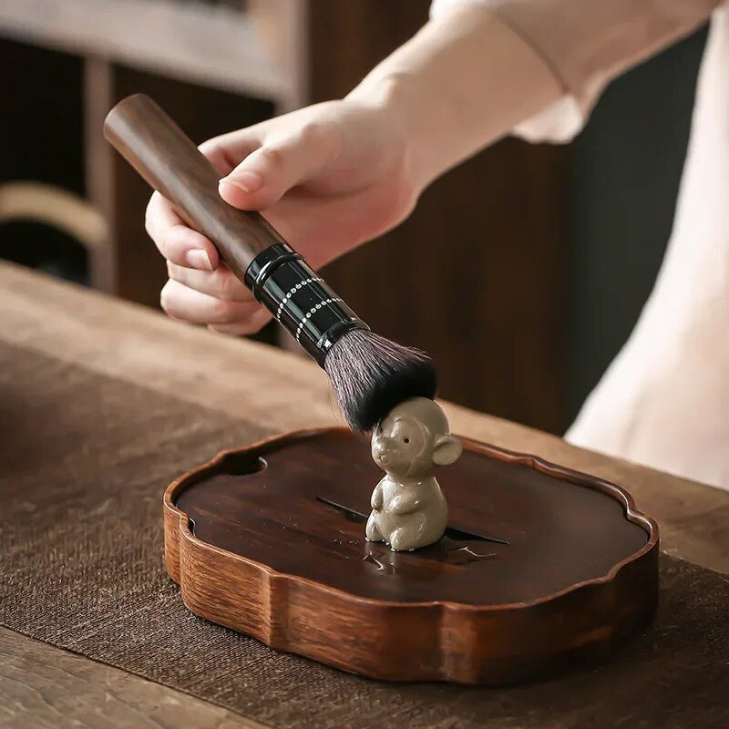 Amatų arbata 12 Zodiakas Namų figūrėlė Violetinė molio puošmena Pirštų galiukų apdaila Maži naminiai gyvūnėliai Kinijos butiko priedai