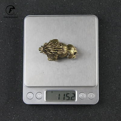 Vintažinės varinės mažos šerno figūrėlės Retro žalvario gyvulių amatai Papuošalai Arbata Naminių gyvūnėlių stalo dekoravimas Namų dekoro priedai Dovana