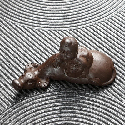 Kiniška arbata Pet Kung Fu arbatos priedai Purpurinio molio Buffalo Lucky Dekoracija Rankdarbiai Kūrybiškas rankų dovanų arbatos rinkinys Gyvūnų režimas