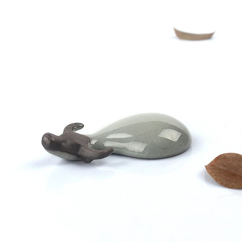 Kiniška arbata Pet Kung Fu arbatos priedai Purpurinio molio Buffalo Lucky Dekoracija Rankdarbiai Kūrybiškas rankų dovanų arbatos rinkinys Gyvūnų režimas