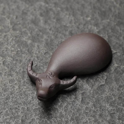 1 KOM Kineska ručno rađena skulptura Čaj od ljubičaste gline Vrhovi prstiju za kućne ljubimce Ukrasi za figurice stoke Ukrasni dodaci za set za čaj