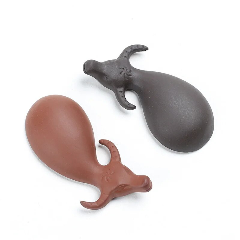 1 KOM Kineska ručno rađena skulptura Čaj od ljubičaste gline Vrhovi prstiju za kućne ljubimce Ukrasi za figurice stoke Ukrasni dodaci za set za čaj