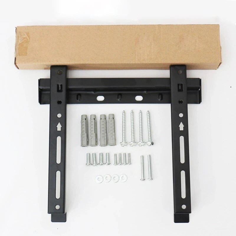 HOT-Universalus sieninis stovas skirtas 19-32 colių LCD LED ekranui su reguliuojamo aukščio monitoriumi, ištraukiama sienele, skirta VESA televizoriaus laikikliui