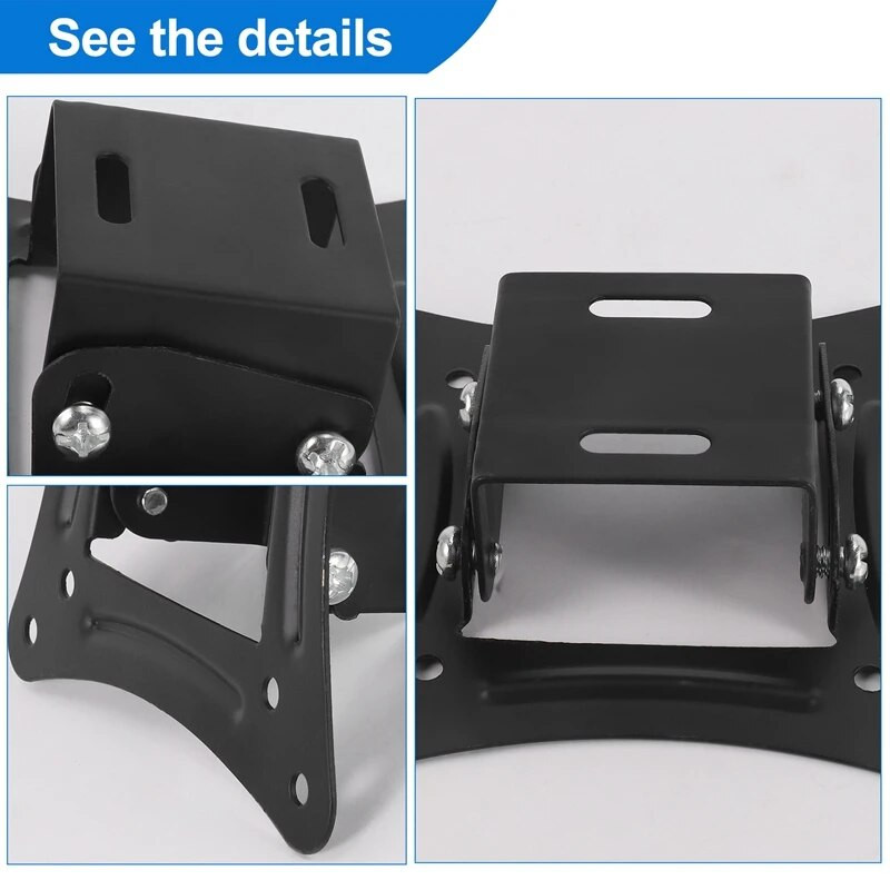 Universalus sieninis stovas, skirtas 14–26 colių LCD LED ekranui su reguliuojamo aukščio monitoriumi, ištraukiama sienele, skirta VESA Tv-C12