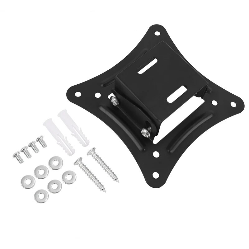 Universalus sieninis stovas, skirtas 14–26 colių LCD LED ekranui su reguliuojamo aukščio monitoriumi, ištraukiama sienele, skirta VESA Tv-C12