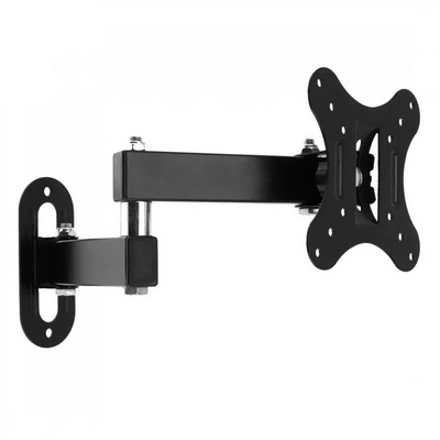 Adjustable 14-27 Inch TV Wall Mount Bracket Flat Panel TV Frame Support 15 Degrees Tilt with Small Wrench for LED Monitor