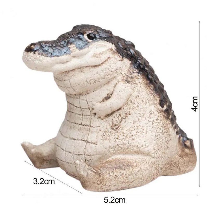 Violetinė molio arbata Pet Chubby Crocodile rankų darbo molinė arbata figūrėlės dekoras Kinų stiliaus arbatos ceremonijos rinkinys Juego De Teaware Supplies