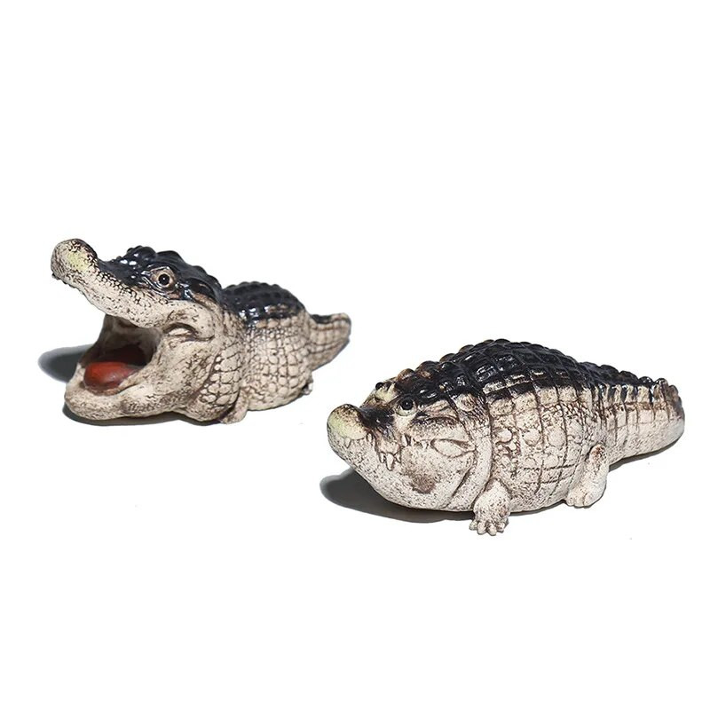 Boutique Violetinė smėlio arbata glostoma mažų krokodilų arbatos naminių gyvūnėlių papuošimai, rankų darbo arbatos ceremonijos arbatos žaidimas, finansinė arbataStalo dovana