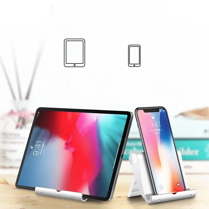 Universalus sulankstomas stalinis telefono laikiklis, skirtas iPhone Samsung iPad mobiliojo telefono planšetinio kompiuterio laikiklis, mini sulankstomas stovas