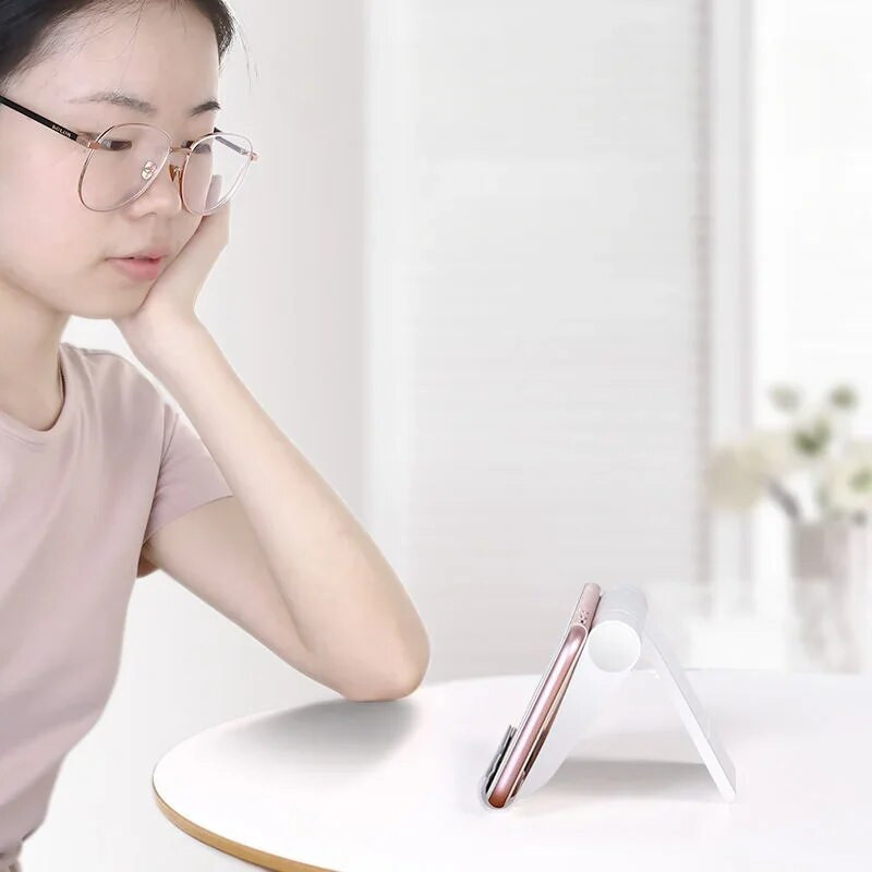 Universalus sulankstomas stalinis telefono laikiklis, skirtas iPhone Samsung iPad mobiliojo telefono planšetinio kompiuterio laikiklis, mini sulankstomas stovas