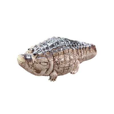Violetinė smėlio balto nefrito molio arbata Naminių gyvūnėlių krokodilo Kung Fu arbata Laimingas ornamentas Zisha Realistiškas gyvūnų skulptūros stalo stalas Namų dekoras