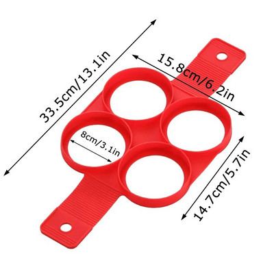 Silikónový palacinkový krúžok na palacinky, nepriľnavá forma na palacinky, varič vajec, tvarovač vyprážaných vajec, formy na omeletu do kuchyne, príslušenstvo na pečenie