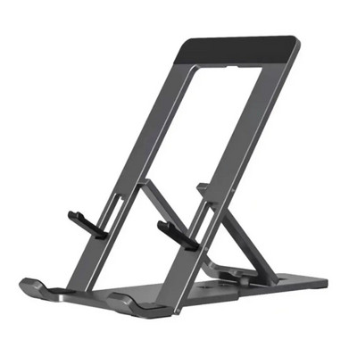 Lydinio nešiojamas tingus planšetinio kompiuterio telefono laikiklis Sulankstomas internetinės pamokos darbo susitikimai Creative Desktop Aliuminio telefono laikiklis Aukštos kokybės