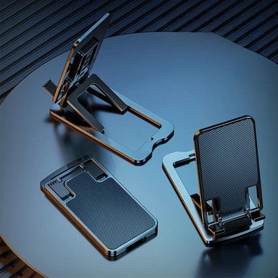 Naujas metalinis sulankstomas pakeliamas mobiliojo telefono laikiklis planšetinio kompiuterio darbalaukio laikiklis, skirtas iPhone iPad Samsung Xiaomi Huawei serijos telefono stovas
