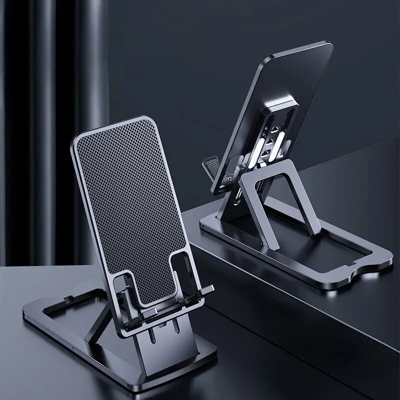 Naujas metalinis sulankstomas pakeliamas mobiliojo telefono laikiklis planšetinio kompiuterio darbalaukio laikiklis, skirtas iPhone iPad Samsung Xiaomi Huawei serijos telefono stovas