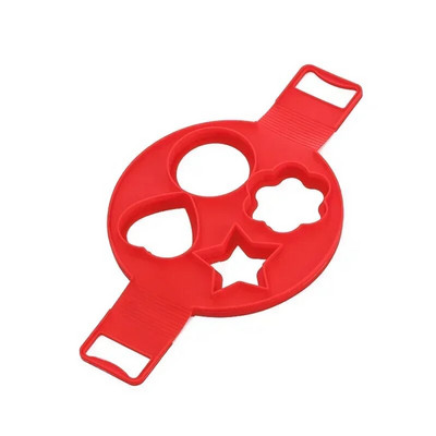 Nepriľnavá forma na palacinky s vajíčkom, forma na vyprážané vajíčka, omeleta so siedmimi otvormi, silikónová forma v tvare srdca a hviezdy, kuchynské náčinie na pečenie, pomôcky na pečenie