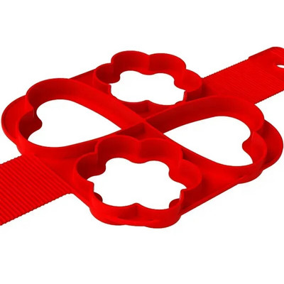 Nepriľnavá forma na palacinky s vajíčkom, forma na vyprážané vajíčka, omeleta so siedmimi otvormi, silikónová forma v tvare srdca a hviezdy, kuchynské náčinie na pečenie, pomôcky na pečenie