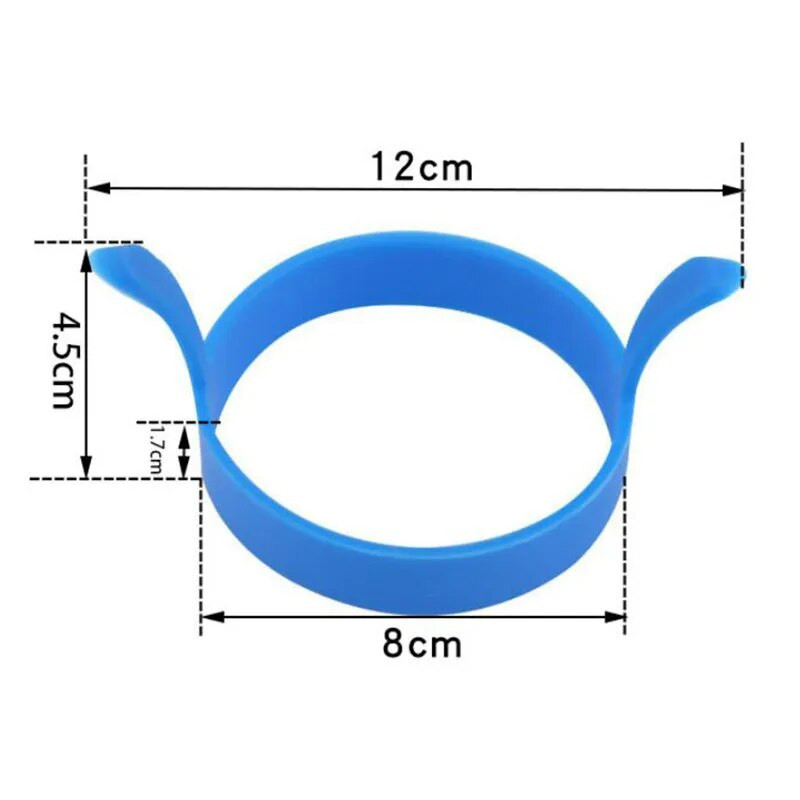 Inele de prăjire a ouălor din silicon Formă pentru prăjire Inel pentru clătite Accesoriu pentru coacere Ouă prăjite Frier Cuptor prăjit Braconier Instrument pentru forma inel pentru clătite