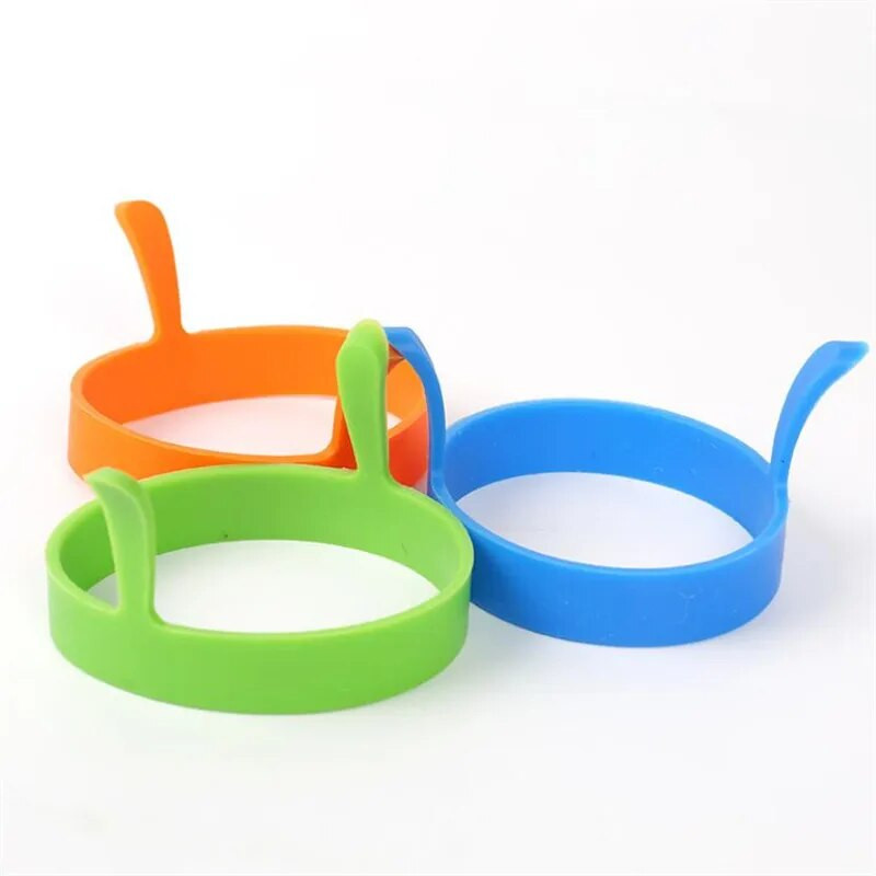 Inele de prăjire a ouălor din silicon Formă pentru prăjire Inel pentru clătite Accesoriu pentru coacere Ouă prăjite Frier Cuptor prăjit Braconier Instrument pentru forma inel pentru clătite