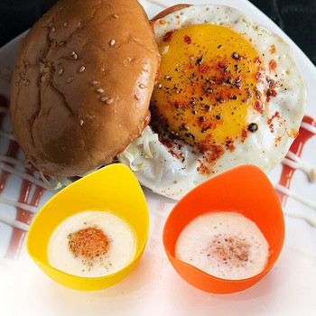 Poacher Poacher Poacher αυγών σιλικόνης Φόρμα τηγανιού Ανθεκτικό στη θερμότητα Δαχτυλίδια μπολ καλουπιών αυγών Βραστήρας κουζίνας Αξεσουάρ εργαλείων μαγειρικής κουζίνας