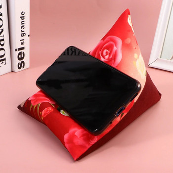 Τηλέφωνο Tablet Πολυγωνικό Τριγωνικό Μαξιλάρι Στήριξης Βάση ανάγνωσης για καθημερινή χρήση στο σπίτι (ροζ τρίγωνο μαξιλάρι)