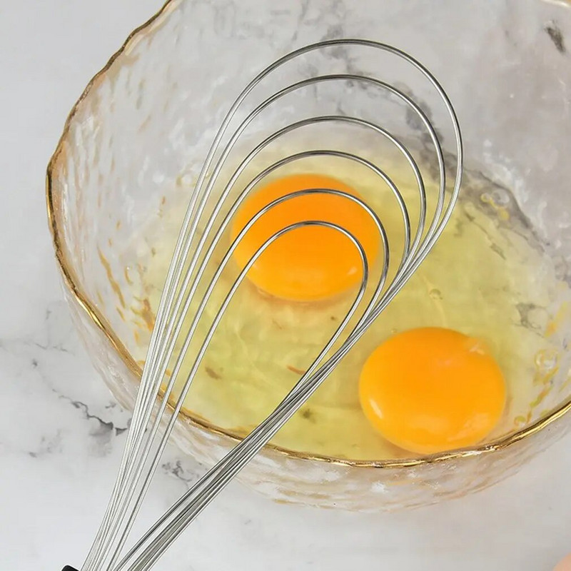 11 colių plokšti silikono plakimo laidai Silikoninis plaktuvas nerūdijantis plienas skirtas maišymui Šluoteles purtymas ir gaminimas Nulinio atliekų dizaino plaktuvas