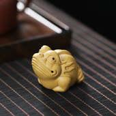 Kinijos butikas Violetinė molio arbata Naminių gyvūnėlių talismanas Auksinės rupūžės arbata figūrėlės Papuošalai Rankų darbo amatai Arbatos rinkinio dekoravimo priedai