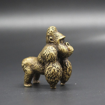 Tea Pet Bronze Gorilla Διακοσμητική τέχνη μπρούτζου Αξεσουάρ σετ τσαγιού πηλός τσαγιού κατοικίδιων ζώων 4,2x2,8x3,8 εκ.