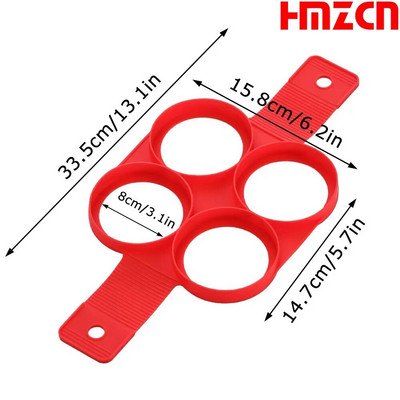 Nelipnus kalėdinių blynų formelių žiedas silikoninis keptų kiaušinių formelės daugkartinio naudojimo blynų kepimo aparatas kiaušinių žiedas virtuvės kepimo kepimo įrankis