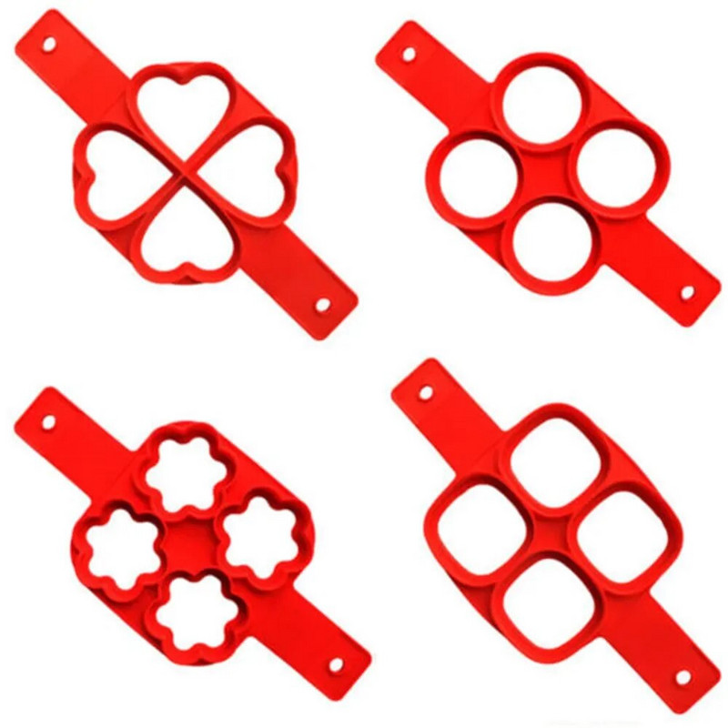 Nelipnus kalėdinių blynų formelių žiedas silikoninis keptų kiaušinių formelės daugkartinio naudojimo blynų kepimo aparatas kiaušinių žiedas virtuvės kepimo kepimo įrankis