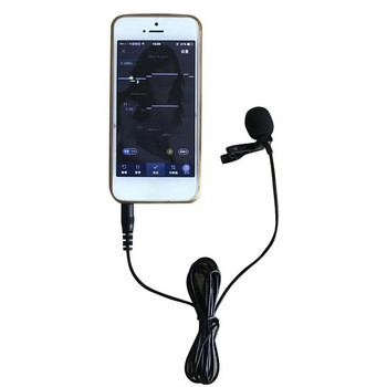 3,5 мм петличен микрофон за вокална стойка Щипка за вратовръзка за мобилен телефон Конферентна реч Аудио Видео Микрофон с ревер